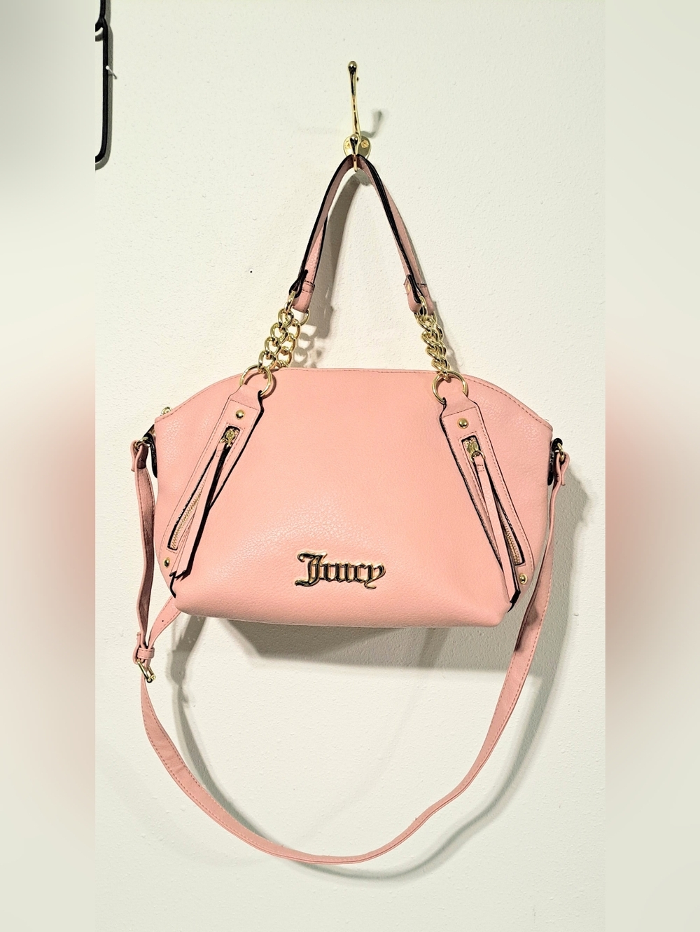 Juicy Couture Blush Pink Chain-Handle Satchel